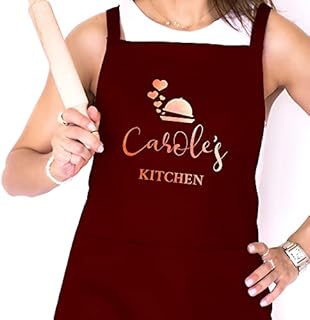 Pink Positive Mother's Day Gift Personalised Apron | Name Kitchen Apron Cooking Baking Gift for Woman