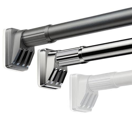 Tringle réglable sans perçage en acier inoxydable pour placard