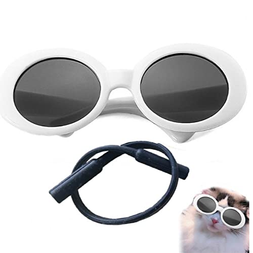 Lipfer Gafas De Gatito Pequeños Gafas para Mascotas Gafas De Perros Gatitos Gatitos Gafas De Mascotas De Cosplay Fotos De Disfraces De Fotos