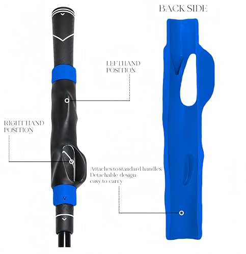 Image of IEKEODI Golf Grip Trainer, Golf Club Grips,Golf Training Aid, Grip Trainer Golf to Help Train Correct Hand Position and Improve Swing Rhythm,Golf Grip Kit Accessories Gifts