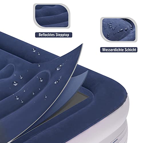 Matelas gonflable premium floqué lit d'appoint gonflable haute résistance