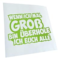Wenn ich groß bin... in four sizes Sticker Wallpaper Decal