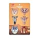 M MORCART Wild Animal Magnets for Refrigerator Fridge Magnets Fun Decoration Kitchen Office Whiteboards for Kids Boys and Adult 6 Pcs(African Animals)