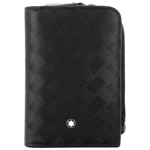 MONTBLANC Extreme 3.0 129980 Étui pour Cartes 3 CC en Cuir de Couleur Noire Dimensions : 11,5 cm x 8,5 cm x 2 cm, Noir, 11,5cm, Moderne