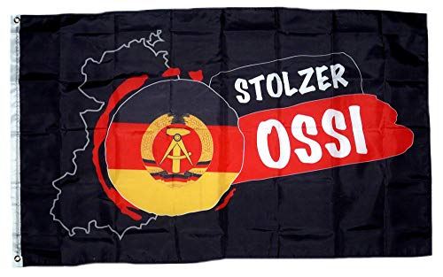 Fahne/Flagge Stolzer Ossi DDR 90 x 150 cm