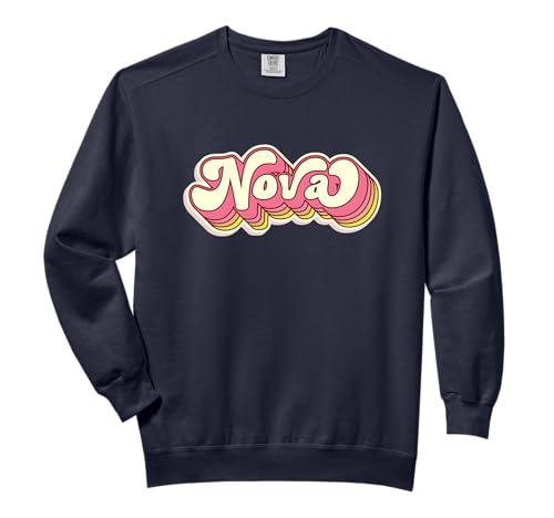 Nova Name Personalized First Name Surname Comfort Colors Adult Sweatshirt