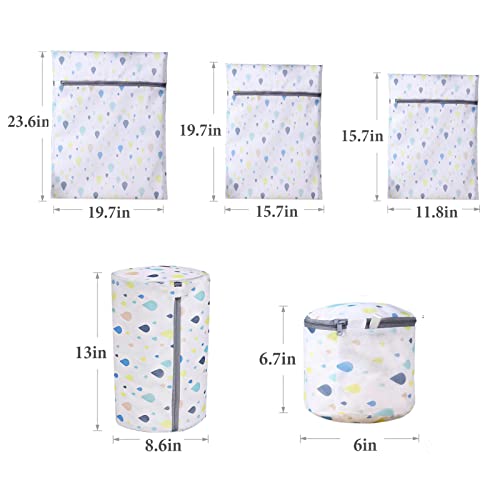 Xducom Delicates Laundry Bags With Exquisite Printed, Bra Fine Mesh Wash Bag For Underwear, Lingerie, Bra, Socks #TOP5