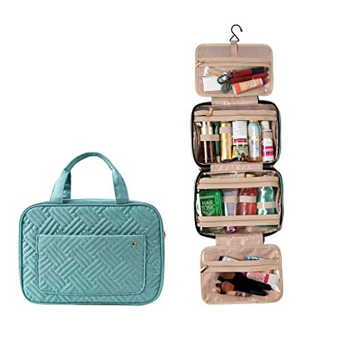 Lovskoo Toiletry Bag For Women, Hanging Makeup Bag With Hook, Travel Organizer, Dorm Room Essentials, Waterproof Storage Containers, Moving Supplies, Space Saver Bags, Best Gifts For Men (Green) #TOP5