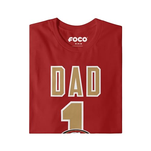 Image of FOCO NFL Mens NFL Team Logo Tee Shirt #1 Dad T-Shirt