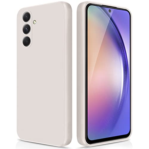 Coque Samsung A54 5G silicone blanc GiiYoon antichoc avec protection caméra