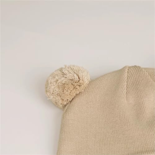 Cap Cute Pom Pom Babys Winter Hat Infant Earflap Knit Warm Cap for Boys Toddler Children Fleece Lined Beanie4