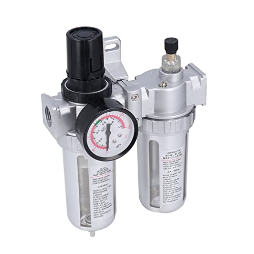 G1/2in Air Compressor Filter mit Regler Manometer,Wasser Öl Abscheider Regler für die Wasseraufbereitung,Automation Equipment