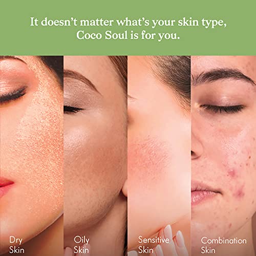 Coco Soul Face Scrub with Coconut & Ayurveda |Gentle Exfoliation | Deep Pore Cleansing | Revitalizing & Tan Removal | Silicones, Mineral Oil, Paraben & Sulphate Free | Vegan | 100g - Image 6