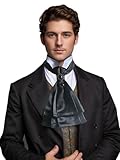 Occasion : cravates pour homme, col à volants, col bénier, écharpe, col Renaissance, cravate pour homme, col jabot pour homme, cravate noire et blanche idéale pour les mariages, les fêtes, les églises, les dîners, les événements d'affaires, le travail, les chorales, les costumes d'Halloween, le cosplay de clown, le costume de la Renaissance victorienne Elizabeth et d'autres occasions spéciales, avec costumes, smokings, chemises et ainsi de suite.