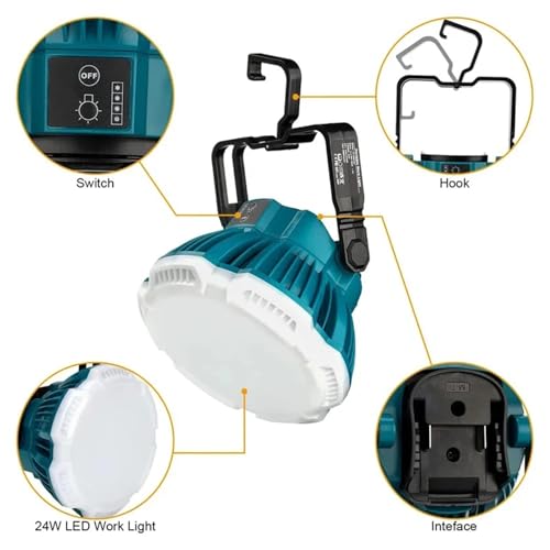 Lampe de camping LED puissante pour éclairer la construction - 3
