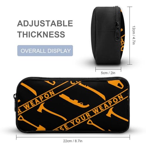 Choose Your Weapon Funny Backpack Set Lunch Bag Pencil Case Makeup Bag 3 in 1 for Men Women Travel4