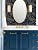Froluya Dark Blue and Gold Vintage Floral Peel and Stick Wallpaper 17.7"x118.1" Dark Blue Floral Wallpaper Peel and Stick Removable Self Adhesive Wall Paper for Bathroom Bedroom Decorative Vinyl