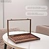 Rosewood Crochet Box Case with Hooks, Ergonomic Wooden Crochet Hook Holder for Knitting Yarn, Needles Set of 13 (3.5mm-12mm) Wood Storage Box for Crocheting, Knitting & Crafting #4