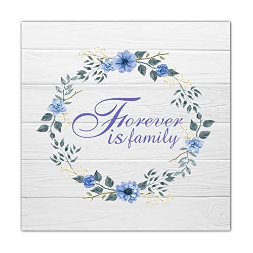 Panneau en bois mural couronne florale décoration maison rustique