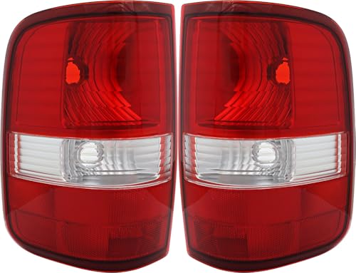 Compatible with Ford F150 Tail Lights Lamps Set 2004 2005 2006 2007 2008 Driver and Passenger Side