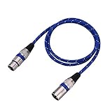 XLR Macho a Hembra Equilibrio de Enchufe Micrófono de 3 pines Cable de Audio MIC.