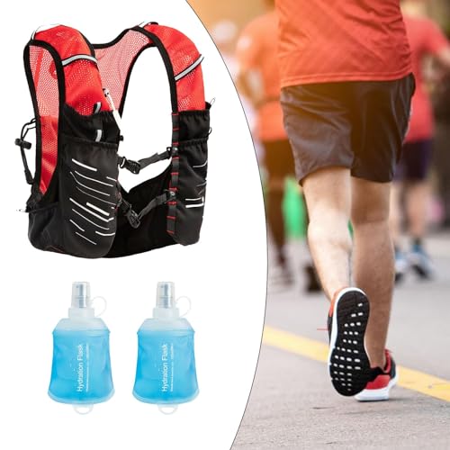Gilet running avec sac hydratation ajustable LOVIVER en polyester léger à compartiments multiples - 5