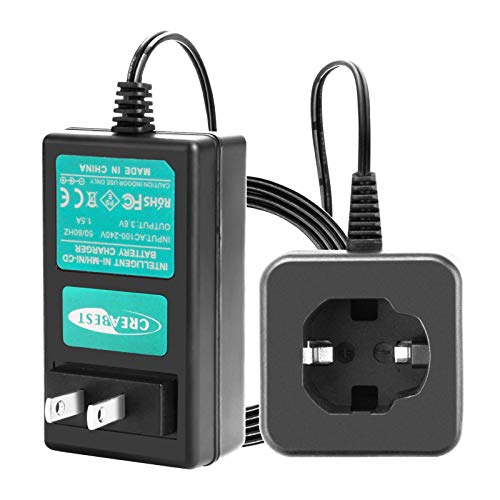 Creabest 3.6V Battery Charger Compatible with Hitachi EBM315 326263 326299 DB3DL DB3DL2 Lithium-ion Batteries