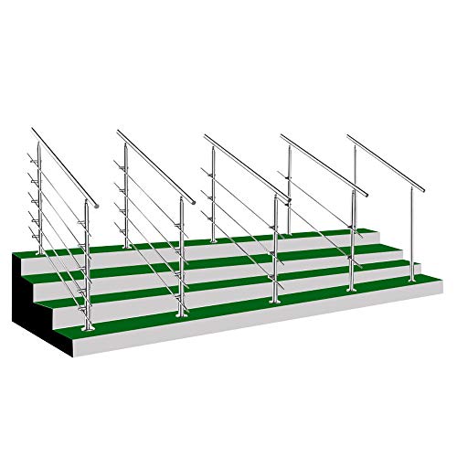 Froadp Corrimano in acciaio inox, 100 cm, robusto