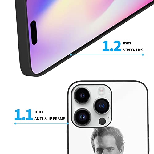 Kiansla Ryan Reynolds Phone Case Compatible With Iphone 14 Pro Case/Iphone 14 Pro Max Fashion Pattern Design Anti-Slip Shock-Absorbing Glass Back Cover + Soft Tpu Frame White #TOP3