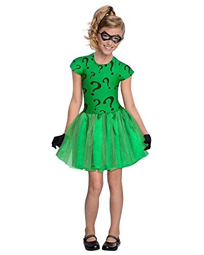 Disfraz DC Super Villain Riddler para niñas con tutu