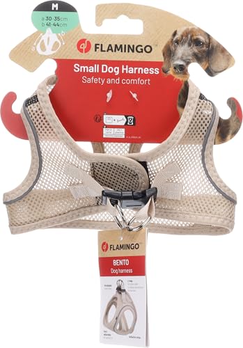 Flamingo Dog Harness Step&Go Bento Beige M 30-35cm 41-44cm, 30-35cm (Chest Girth), 41-44cm (Back Length) - Image 3