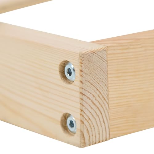 Homestyle4u Lattenrost 120×200 cm Bett Holz Kiefer Massiv Rollrost 24 Latten, Federholzrahmen 3127 – Bild 7