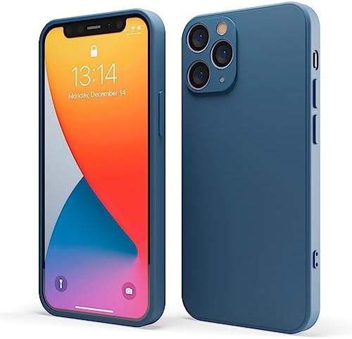 Red Ember Shockproof Case for iPhone, Ultra Slim Protective Liquid Silicone Matte Finish Phone Case with Soft Anti-Scratch Microfiber Lining - iPhone 12 Pro Max - Green