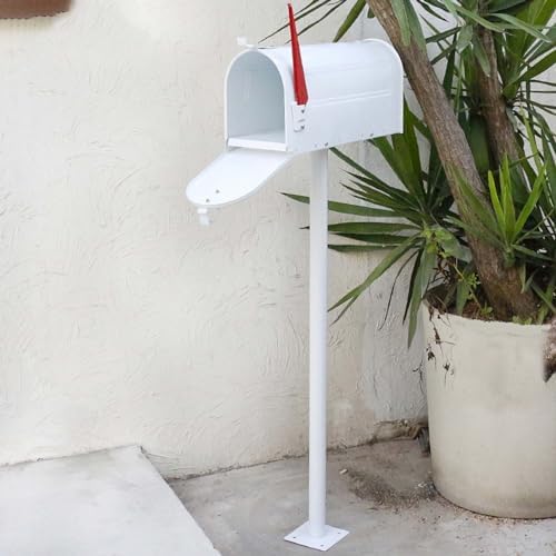 Weatherproof Tall Mailbox for Outdoor Use, Floor Stand Letter Storage Box, Secure Drop Box for Townhouse, Garden, and Home, Durable and Stylish Design