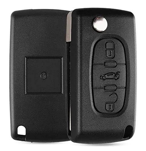 3 Buttons Car Key Fob Case Replacement Compatible for Peugeot 107 207 307 407 607 208 308 408 for Citroen C2 C3 C4 C5 C6 C8 Folding Remote Key Accessories (HU83 Blade,0536) - Image 5