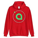 Siacoin Crypto Hooded Sweatshirt, Sia Coin Hoodie Red