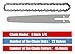 Absue 8 Inch Chainsaw Guide Bar and Saw Chain Set 45 Drive Link Electric 1/4''P for Brushless Wood Cutter Spare h.z