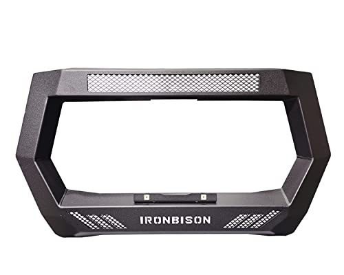 Ironbison Bull Bar Compatible With 2005-2023 Toyota Tacoma Pickup Truck Front Grille Brush Bumper Guard Can Add 20” Led Light Bar Fine Textured Black #TOP4