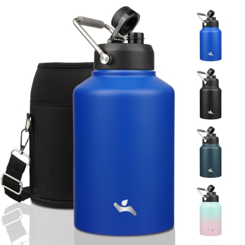 Image of Konokyo 128 oz Insulated Stainless Steel Water Bottle Jug with Handle
