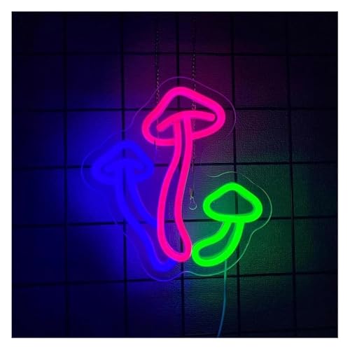 Lumières néon décoratives trois champignons à haute luminosité LED flexible