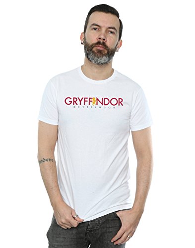 Harry Potter Men's Gryffindor Team Quidditch T-Shirt X-Large White