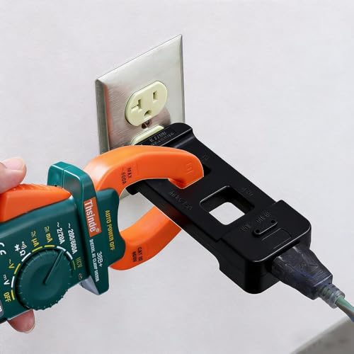 Image of KJ79B AC Line Splitter, Line Splitter for Clamp Meter, 10x Measurement, 15A Max Current, for US Outlets(red) (KJ79B Black 1pcs)