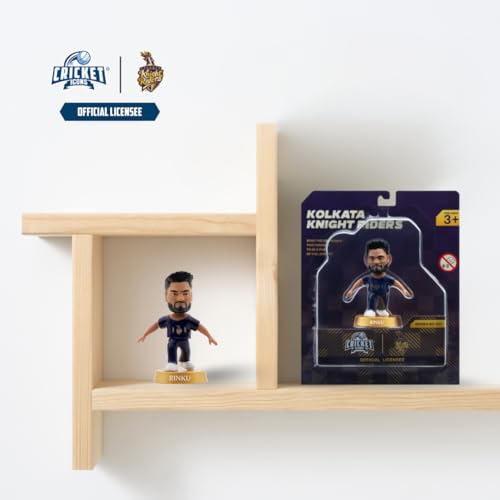 Image of Action Figure, IPL Edition 360 Rotatable Head, Cricket Player for Fans & Collectors (3 Inch Rinku Singh)