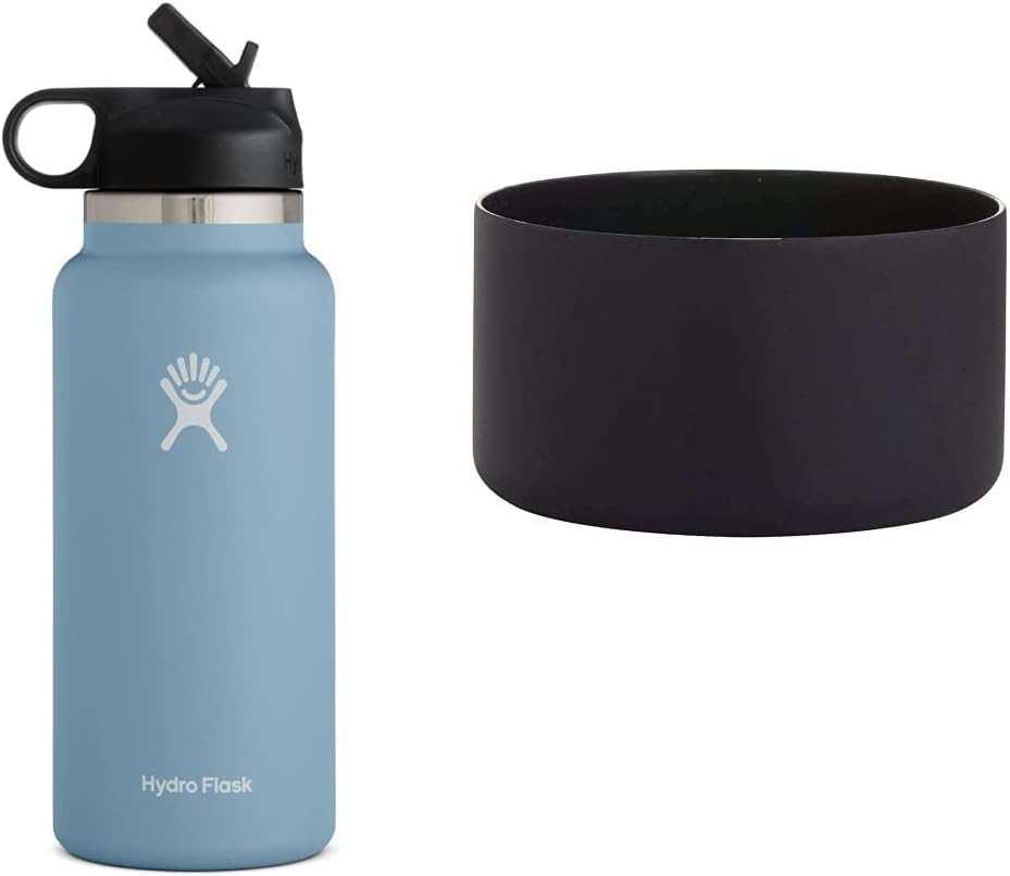 Hydro Flask Wide Mouth Straw Lid - Stainless Steel Reusable Water Bottle & Flex Boot - Accessory Silicone Water Bottle Protector - Dishwasher Safe, BPA-Free, Non-Toxic : Sports & Outdoors