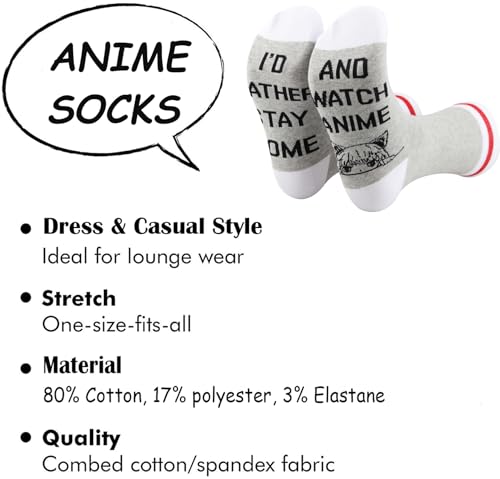 TSOTMO Anime Merch Novelty Socks for Anime Fans Japan Anime Gift Cat Girl Gift Anime Manga Japan Lovers Kawaii Gifts2