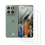 HonJenSeoa [3 Pezzi Pellicola Idrogel per Motorola Edge 70, Pellicola Protettiva in TPU Flessibile Antigraffio, Copertura Completa Bordo a Bordo, Autorigenerante per Graffi, Alta Sensibilità Touch