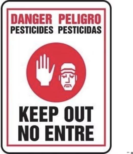 BILINGUAL DANGER Safety Sign, Mfr: SBMCAW004XL-A