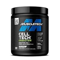Creatine Powder, MuscleTech Cell-Tech Creactor, Creatine HCl Formula, Post Workout Drink for Men & Women, Creatine HCl and Free-Acid Creatine, Unflavoured (120 Servings)