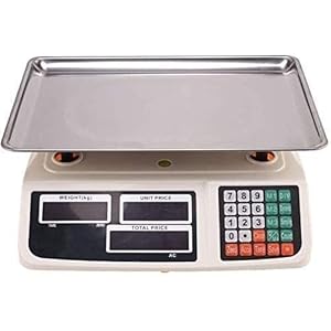 Kitchen Scales Electronic Kitchen 30Kg Electronic Price Computing Scale Digital Deli Food Produce Weight Counting Equipment with LCD Display,B-30kg/1g