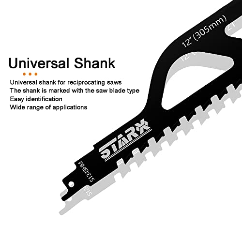 Reciprocating Saw Blades-Demolition Masonry Hard Alloy Saw Blades For Cutting Porous Concrete, Bricks, Fiber Cement, Wood Tungsten Carbide Shaker Saw Blades 10Inch/240Mm #TOP2